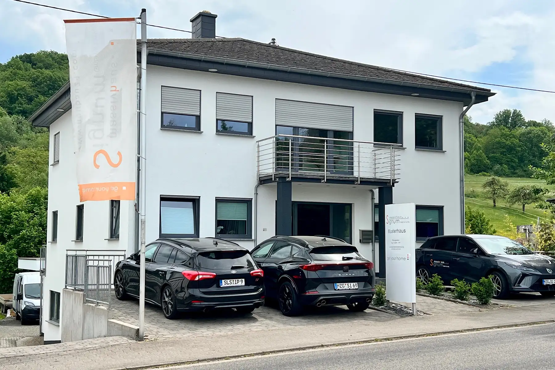 Außenansicht des Signum Musterhauses